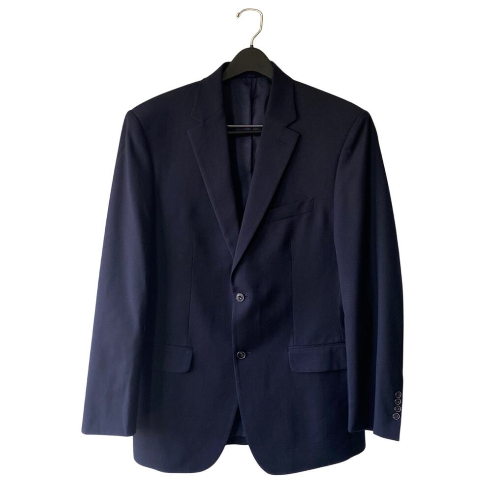 💎 JOS A BANK Suit Jacket Mens Sz 41 Long Navy Wool Classic Heritage